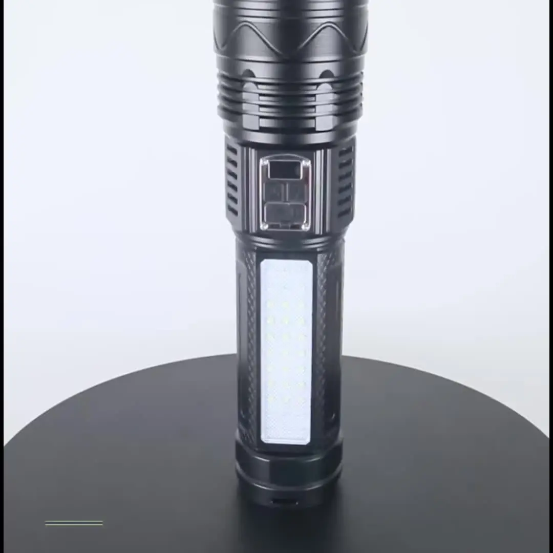 Torcia LED Ricaricabile 1.000.000 Lumen, FY006, Mimetica, Impermeabile Con Lenti Rosse E Cavo USB - Foto 4
