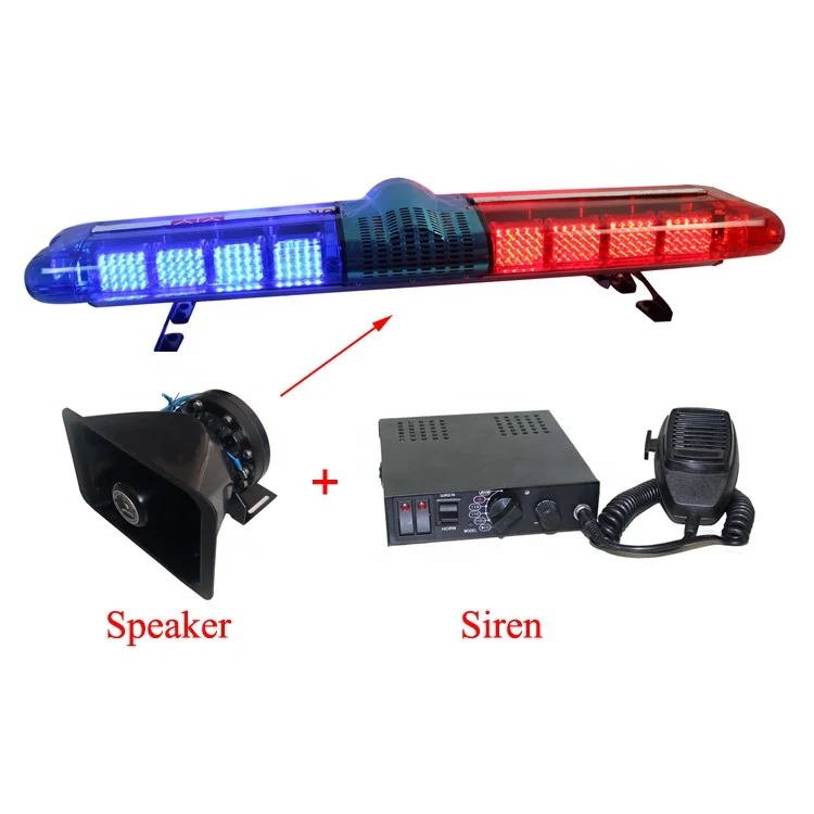 1200Mm Ambulance Lightbar 48 Inch Patrol Car Red Blue Warning Flashing Led Police Light Bar With Siren
