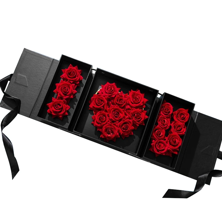 Romantic Valentine's Day Rose Flower Box Wholesale I Love You Shape