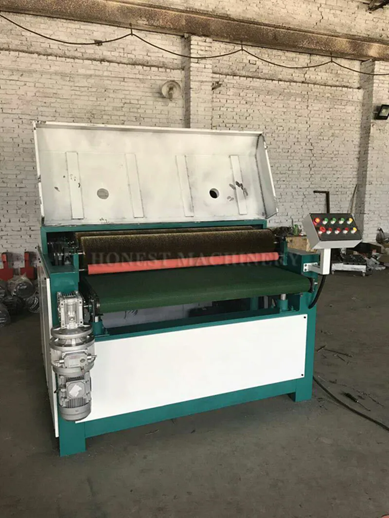 All Stainless Steel Wood Grain Embossing Machine / Wood Wire Brush