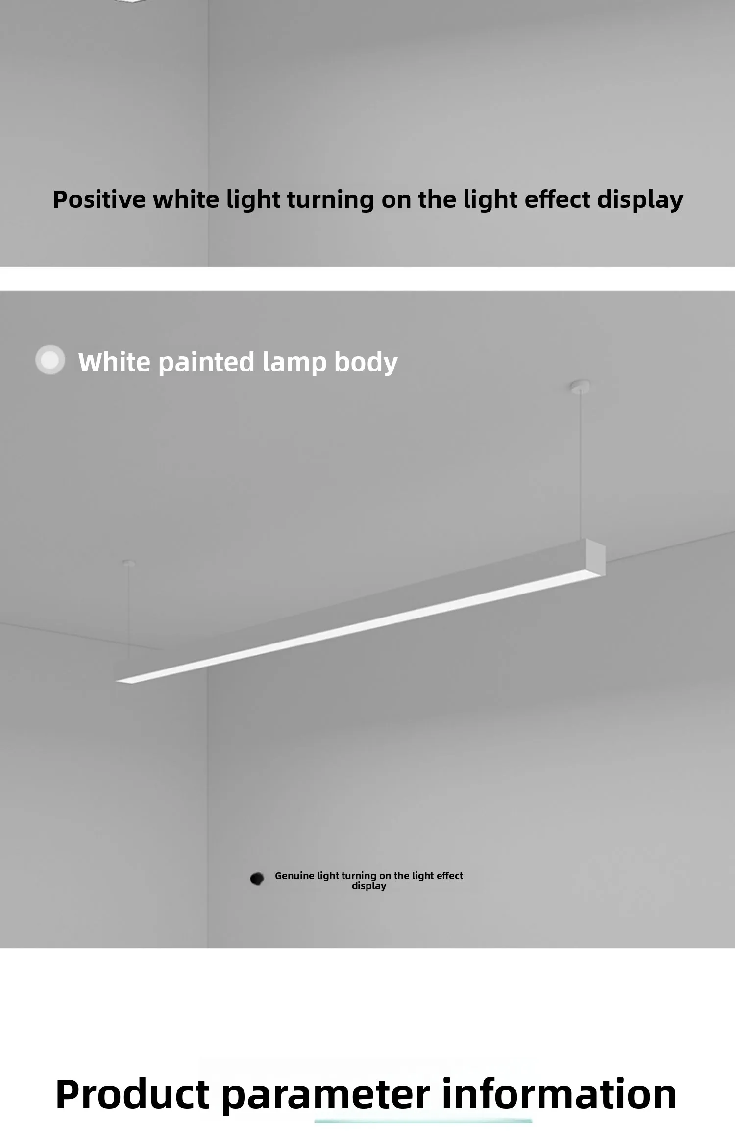 product high quality 40w modern led linear light system aluminum housing pendant office  supermarket shop lighting-20