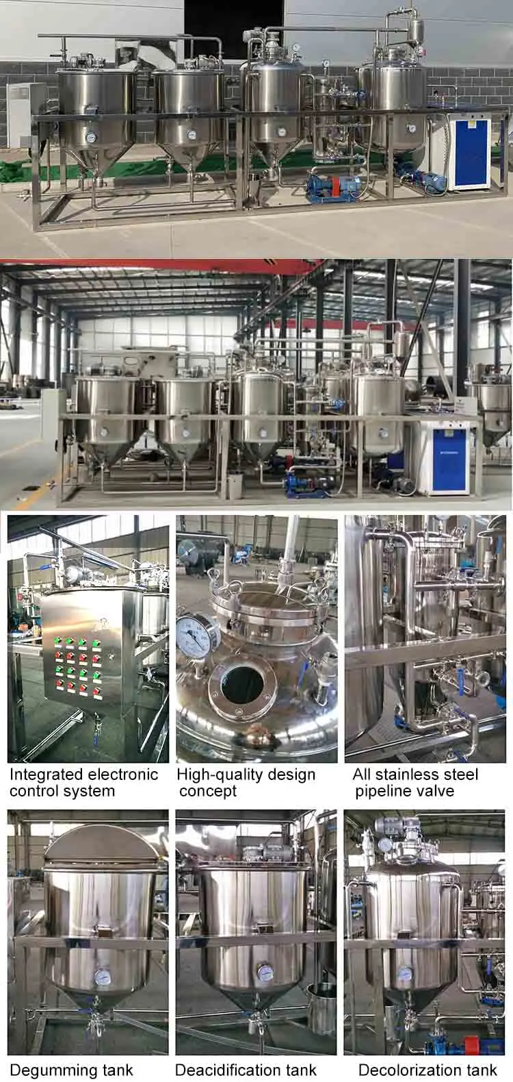 New Design Palm Oil Processing Machine Mini Oil Refinery Machine Crude Palm Oil Refining Machine details