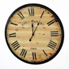 Handmade Oversized Retro Rustic Decorative Big Wooden Vintage Large Wall Clock
