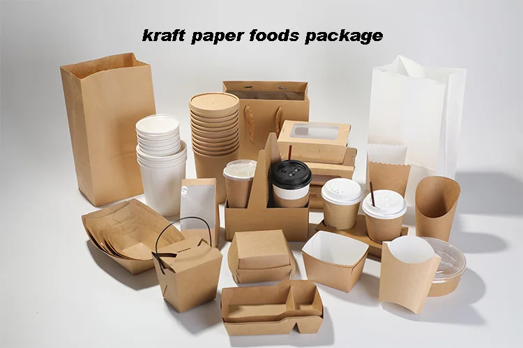 Wholesale China Cheap price China Disposable 500ml 600ml 700ml 800ml 1200ml  1600ml 2100ml Biodegradable Food Container Salad Box, Kraft Lunch Box,  Rectangular Takeout Container Manufacturer and Supplier