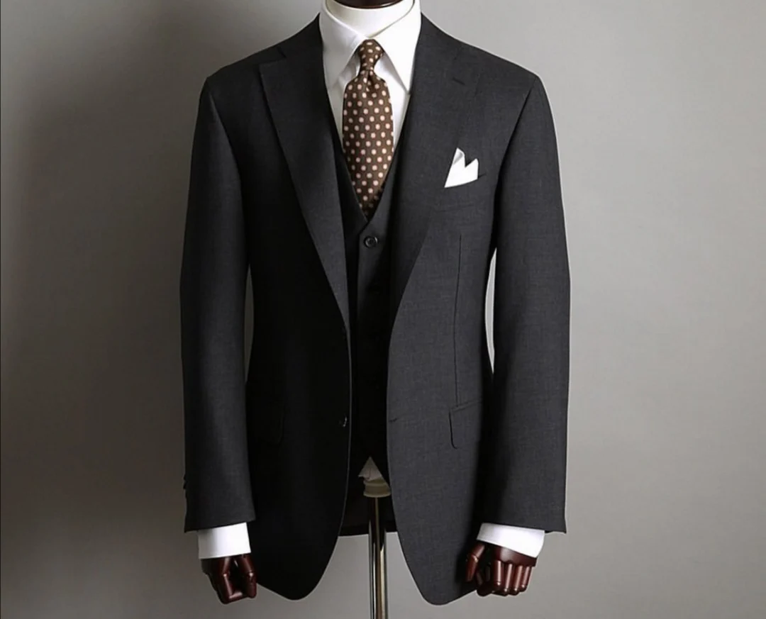 Wholesale Custom Fabrics Wool Black Italian Men Suit Single Breasted ...