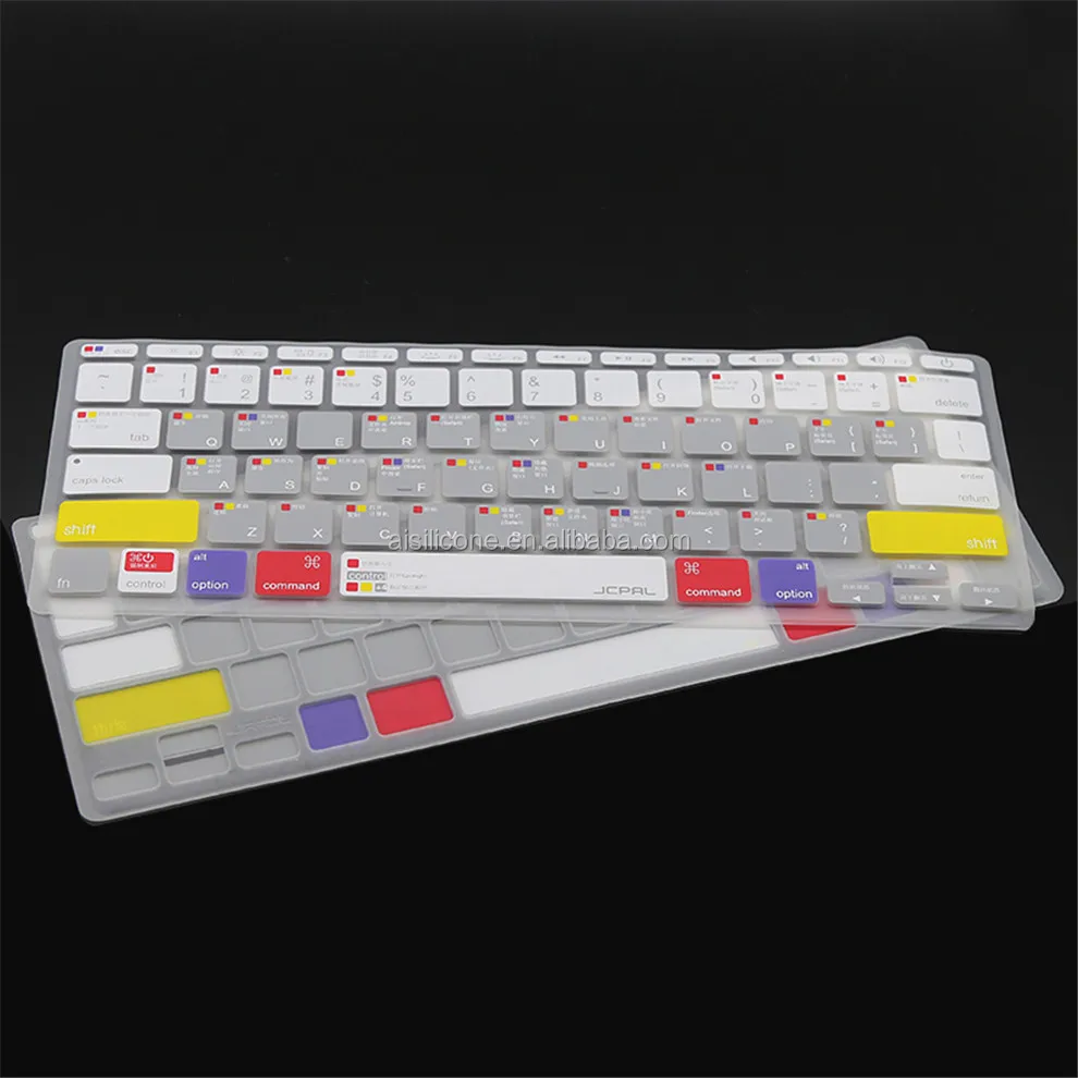 Custom Molded Dustproof Waterproof Silicone Keyboard Skin For Laptop