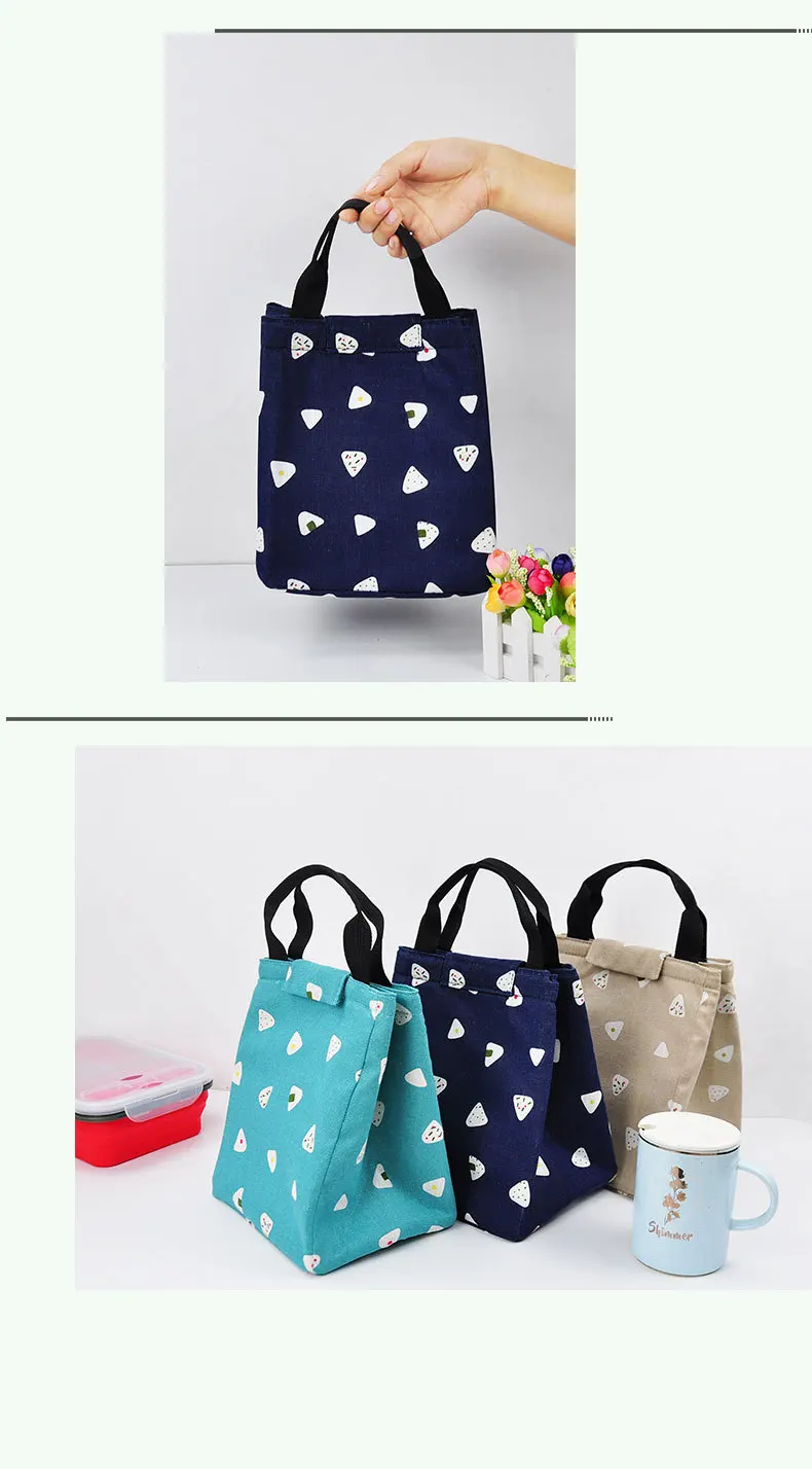 Wholesale Cheap Eco Friendly Cute Ladies Fashion Lunch Bag Food Thermal Tote Bags