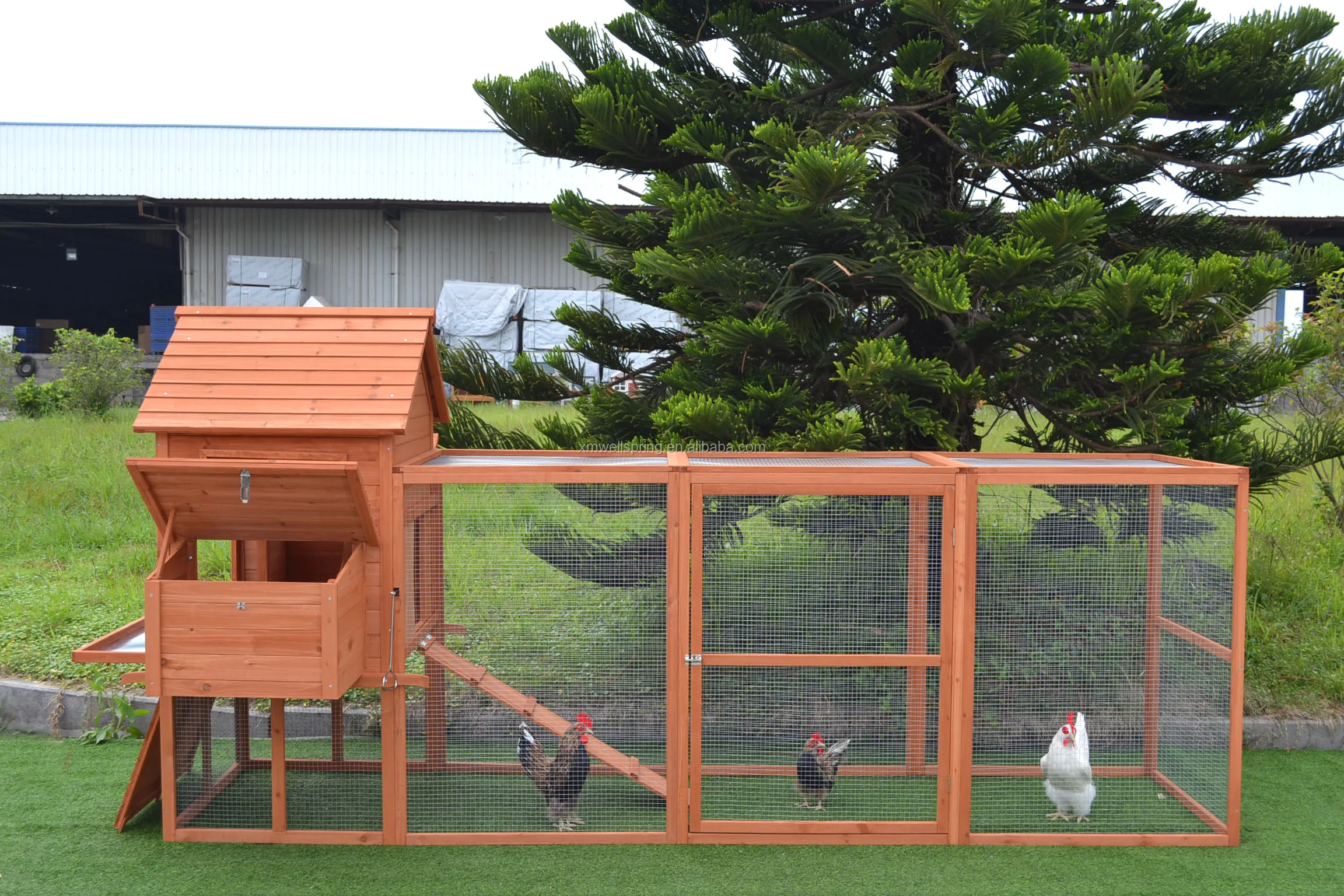 Wooden Chicken Coop Buy Large Run Easy Clean Chicken Coop With Zinc