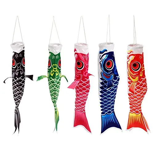 Japanese Carp Fish Flag Koi Nobori Sailfish Wind Streamer Anime Fish