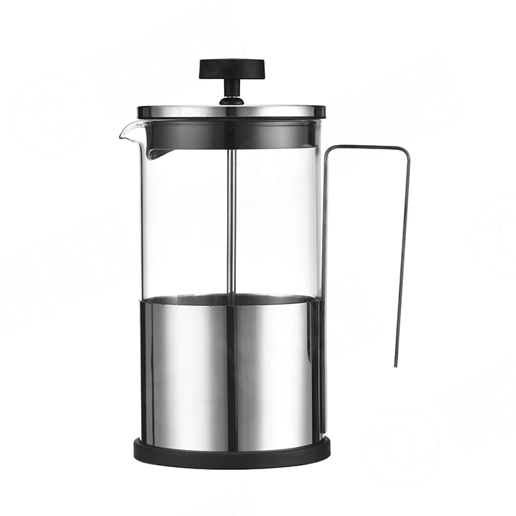 New Arrival Plastic Coffee French Press Glass Coffee Plunger With Ss304