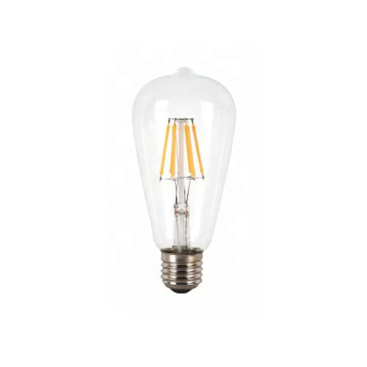 ST64  4W 6W 8W 10W E27 B22 Base GLS LED Filament Light Bulb vintage bulbs China Wholesale RoHS CE