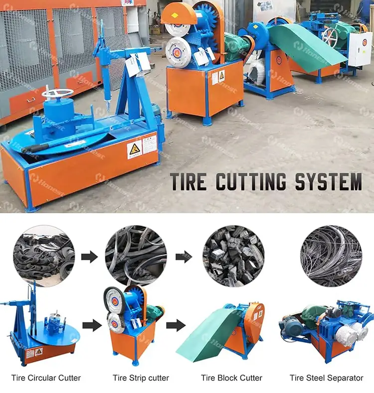 Scrap Tire Recycling Machine Produce Rubber Granule And Rubber Powder