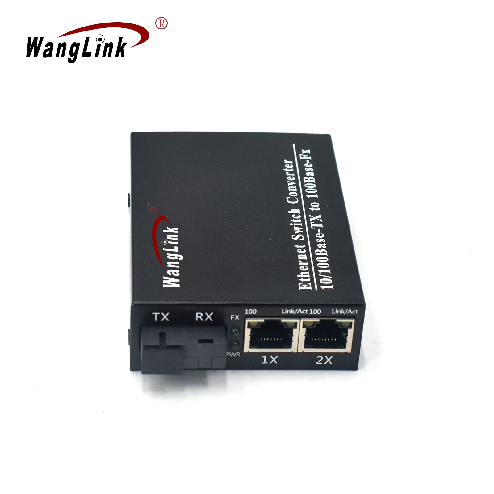 Wanglink Ethernet Switch Converter 10/100base-tx To 100base-fx Media ...