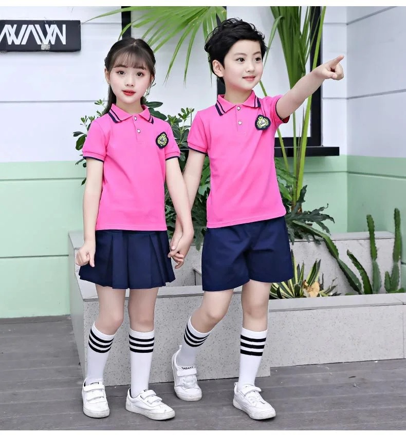 High School Uniform Oem School Uniform Summer Boys Girls Sports Suits For Primary School