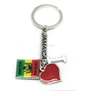 I Love Jamaica Flag Heart Charm Printing Keychain Resin Protective Custom Key Chains