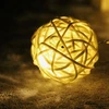 handmade heart rattan plaited christmas room decoration battery led night light