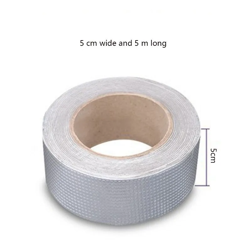 Free Sample Super Strong 3m 5m Aluminium Foil Butyl Rubber Waterproof Tape for Used in Metal Roof