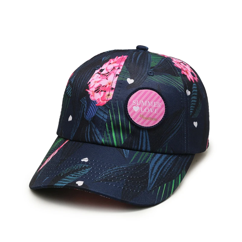 

hawaiian print cap,50 Pieces, Customized