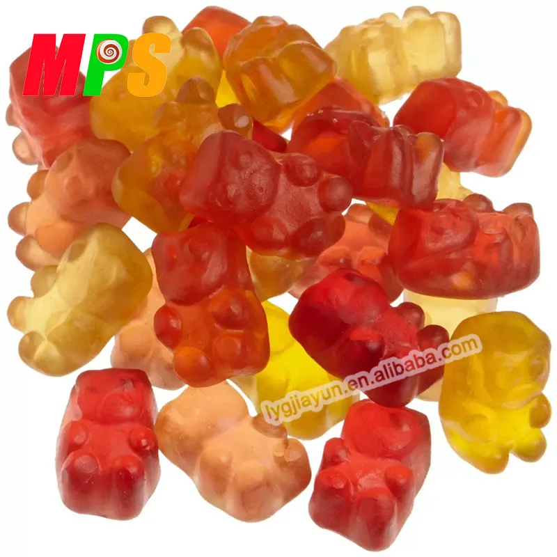 迷你小熊卡通造型涂油软糖有嚼劲的水果糖 - buy fruit candy,gummy
