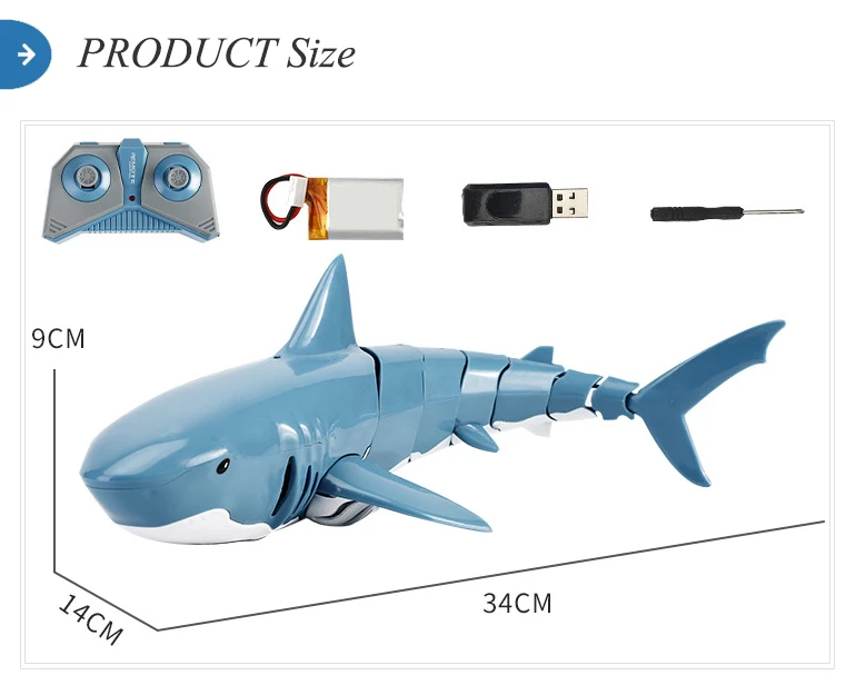 Remote Control Swimming Simulation Robot Fish Toy Mini Rc Shark - Buy ...