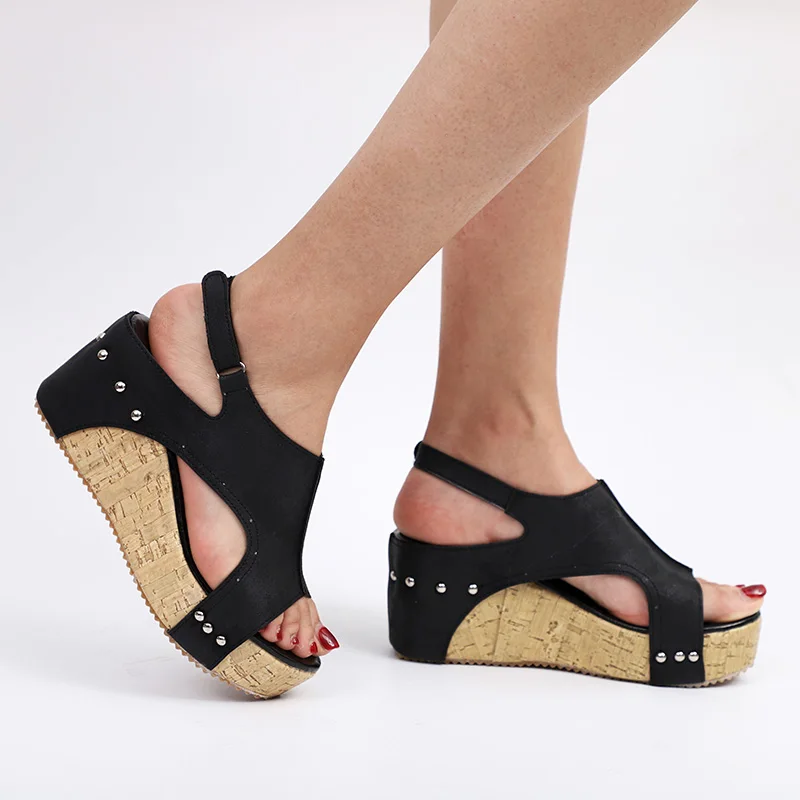 Women Summer Wedge Sandals Female Platform Bohemia High Heel Sandals Fashion Ankle Strap Open Toe Ladies Shoes Buy Wedge Sandals Summer Wedge Sandals Women Summer Wedge Sandals Product On Alibaba Com