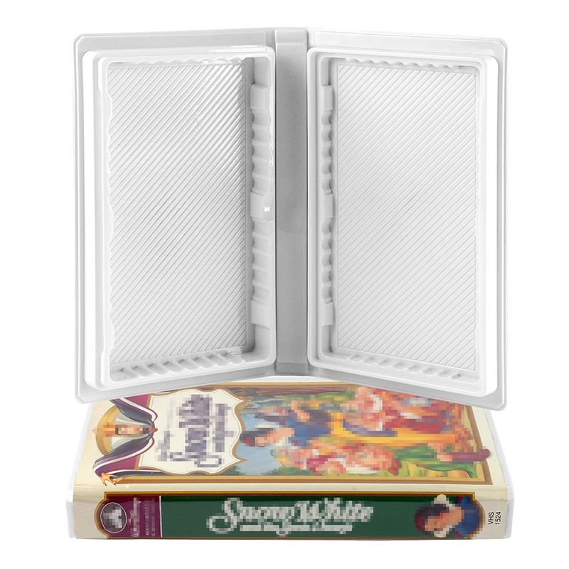 Vhs Polycase Box Replacement VHS Storage Clamshell Case Box - White Vinyl, Customizable ...