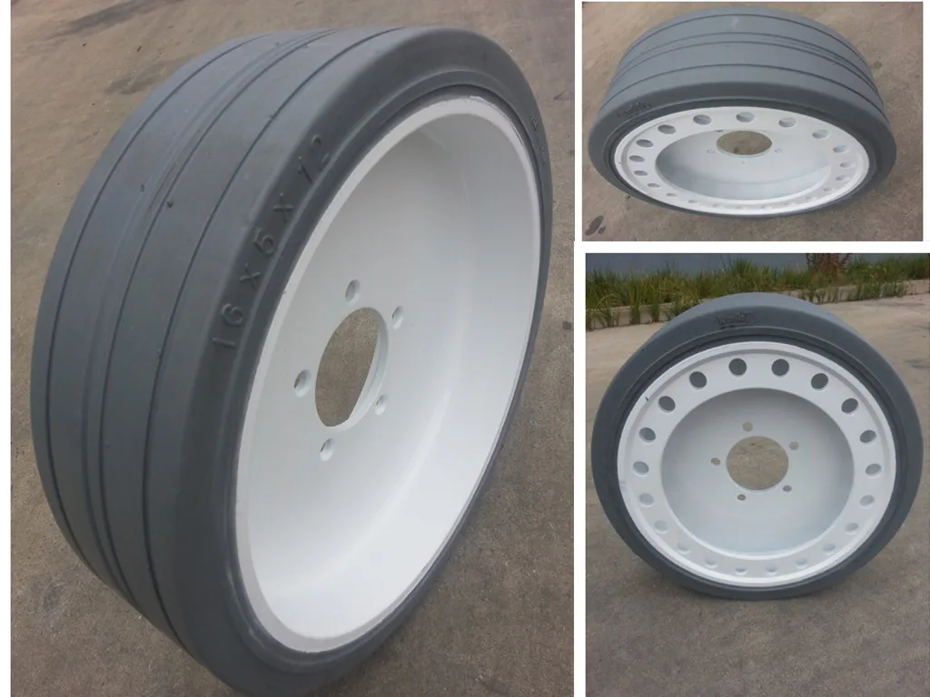 Front JLG 16x5x12 Skyjack Tire Rim Scissor Lift Wheel Non Marking  Wheel 16x5 
