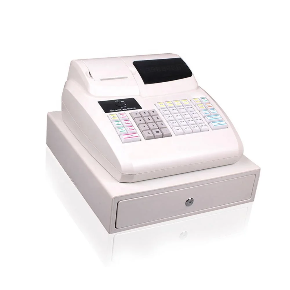 Automatic Supermarket Machine Electronic Cash Register With Cash Drawer