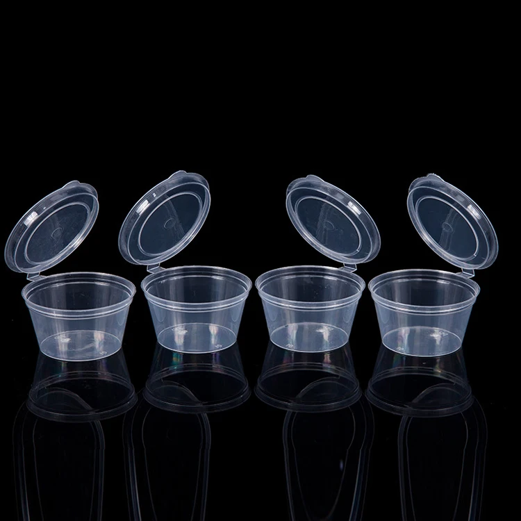 Wholesale Clear Round Pp Disposable Sauce Cup Plastic Cups Dipping