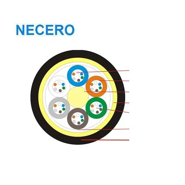 Outdoor 36 cores ADSS fiber optic cable single mode self-supporting duct ANATEL FO Cable for span 80m best sales in Brizle