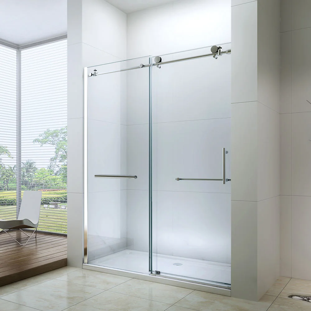 Acid etched glass /Frosted glass bathroom door with high quality and good price