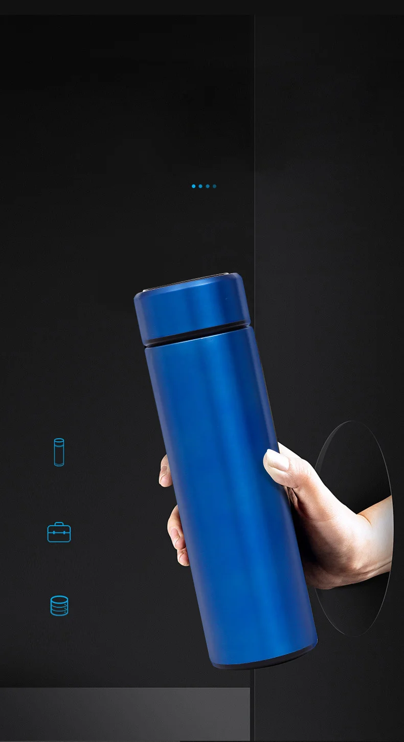 Stainless Steel Led Temperature Display Bottles Fahrenheit Degrees