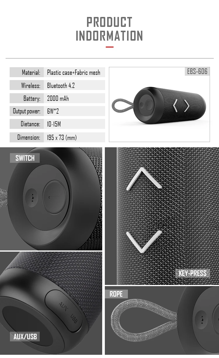 ipx67 waterproof bluetooth speaker - ANKUX.COM