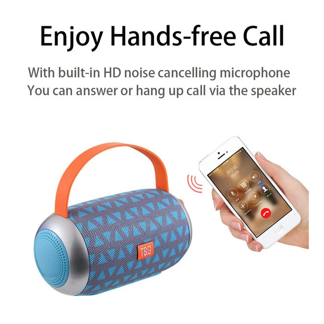 TG112 Column Waterproof 10W Loudspeaker Bass Outdoor Sports Soundbar Music Bluetooth 5.0 Speaker Portable Wireless Speaker - ANKUX.COM