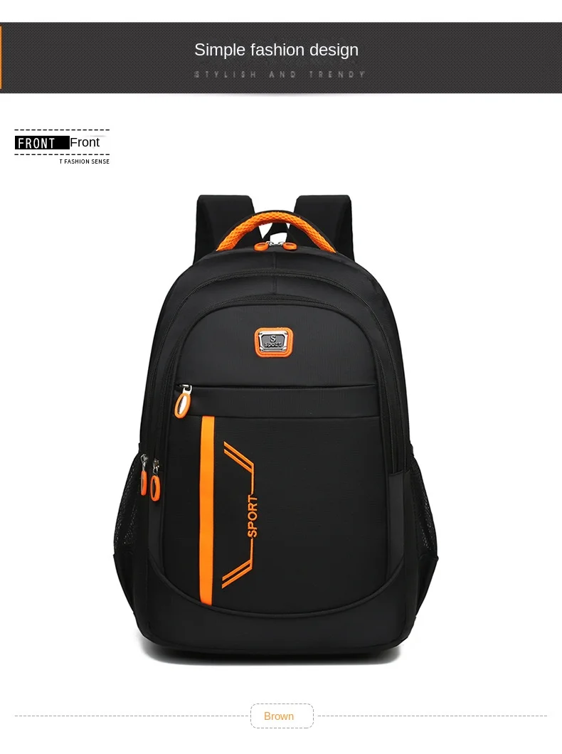 Women's Korean Style Large Capacity Backpack Men's Computer Bag Fashionable Schoolbag for Junior Senior High School Backpack
