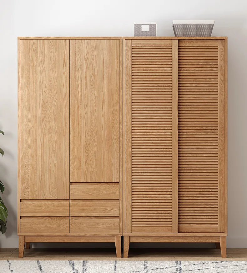 product-BoomDear Wood-bedroom closet wood portable closet clothes wardrobe Combination of shutter do-2