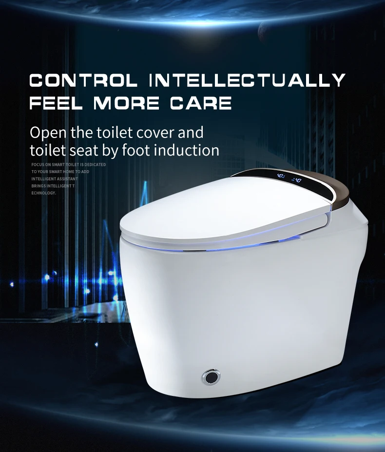Bathroom intelligent toilet wc smart toilets electric one piece bidet toilet at cheap price