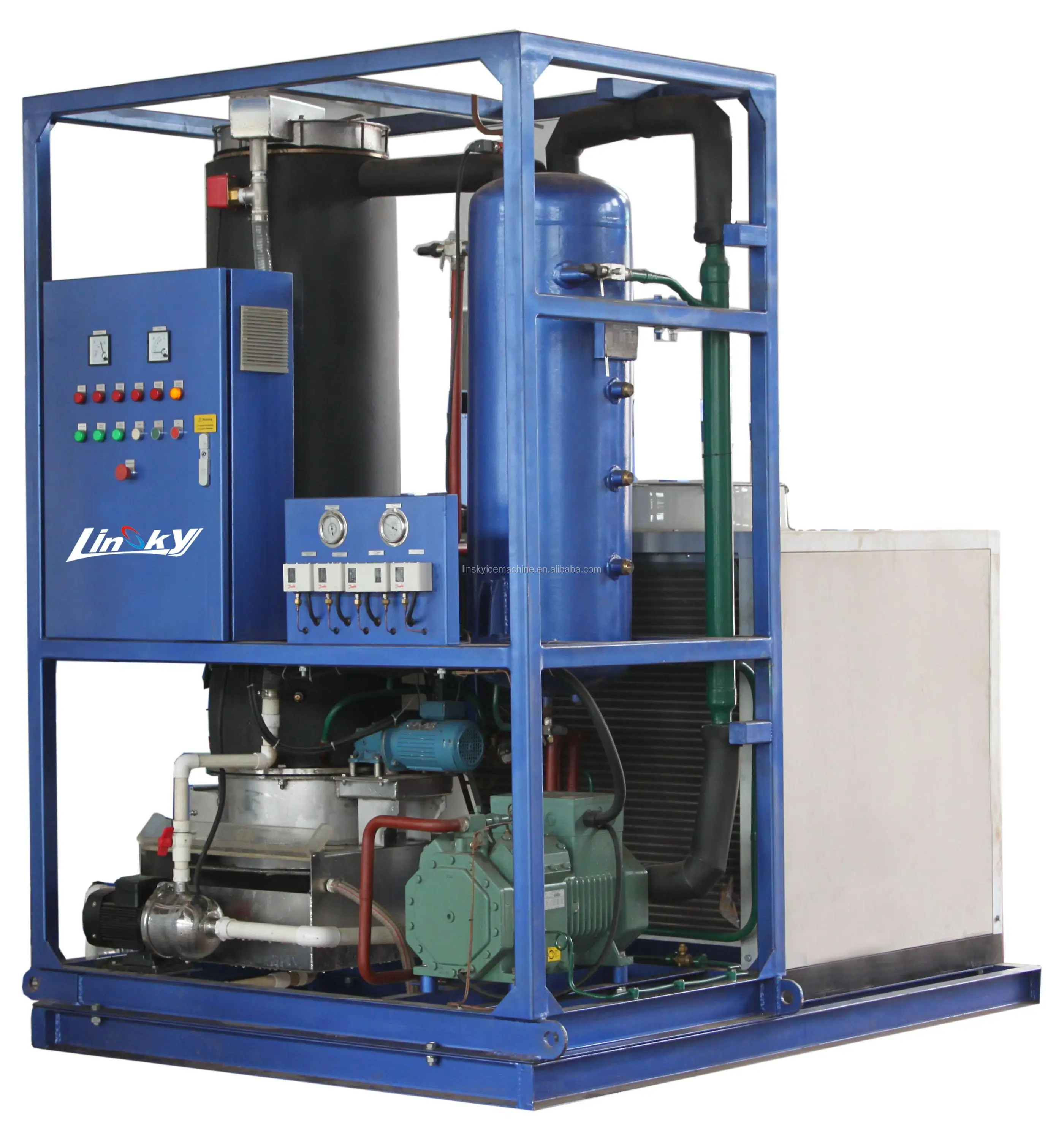 3 Ton Ice Maker Industrial Ice Maker Ice Tube Machine For Freshkeeping