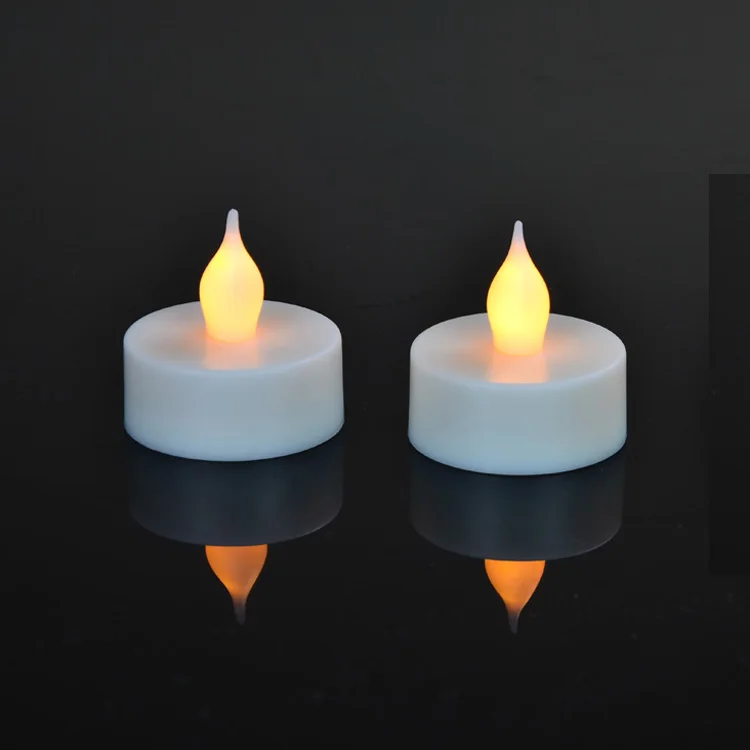 Battery operated Plastic Flameless tealight candle led with CE and FCC certification