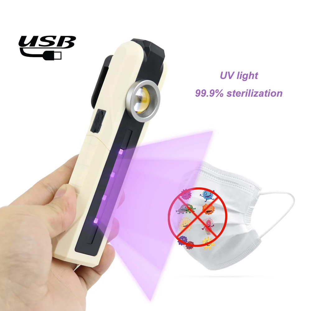 USB rechargeable Portable UV Sterilizer Box Mobile Phone Sanitizer Case UV disinfection box For Smart Cell Phone mask manufacture