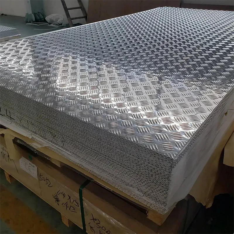 Embossed aluminum plate 1050 marine skid plate