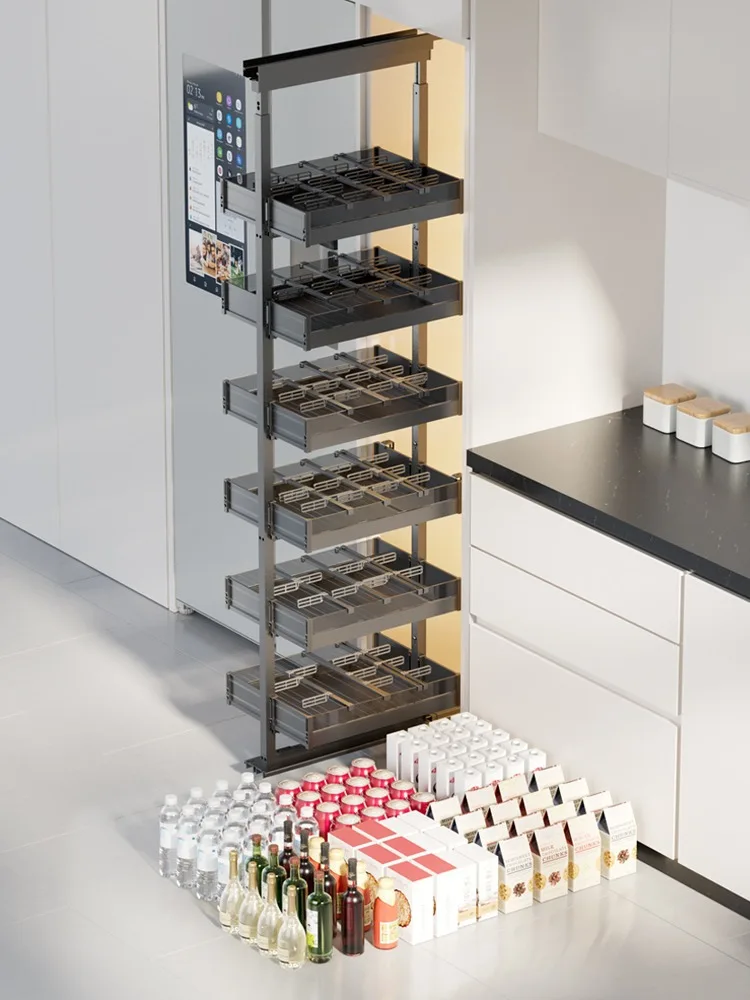 Pull Out Tall Pantry Unit Pantry Tandem Unit Organizer Big Monster For 450mm 600mm 18 24