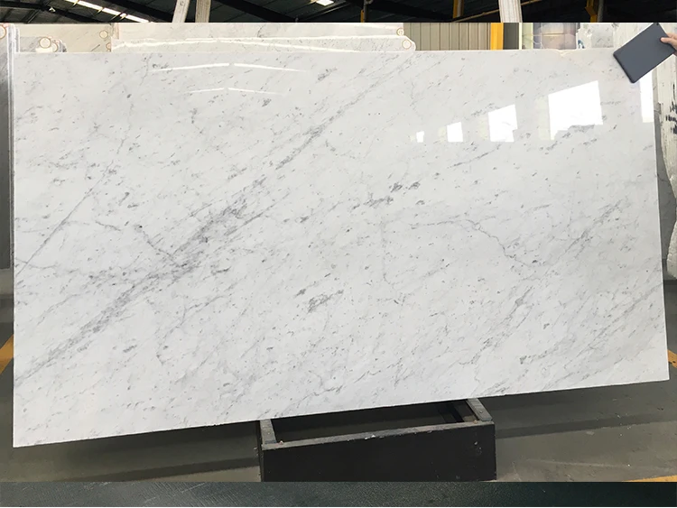 Bestselling Custom Cut Big Size Italy Carrara Natural White Stone Marble Slabs