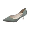 or51574b New arrivals 2019 solid color women shoes fashion slim sexy nightclub high heels light top pointed toes pumps