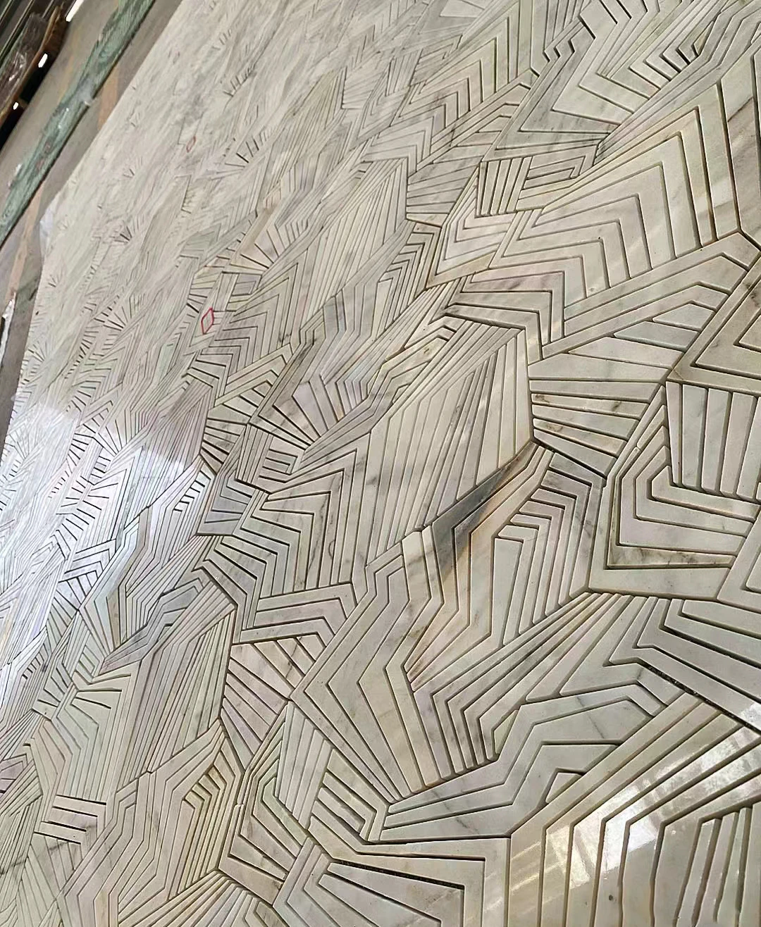 product modern waterjet polished for wall decoration bathroom kitchen marble mosaic tiles marble mosaic tile for pool-1