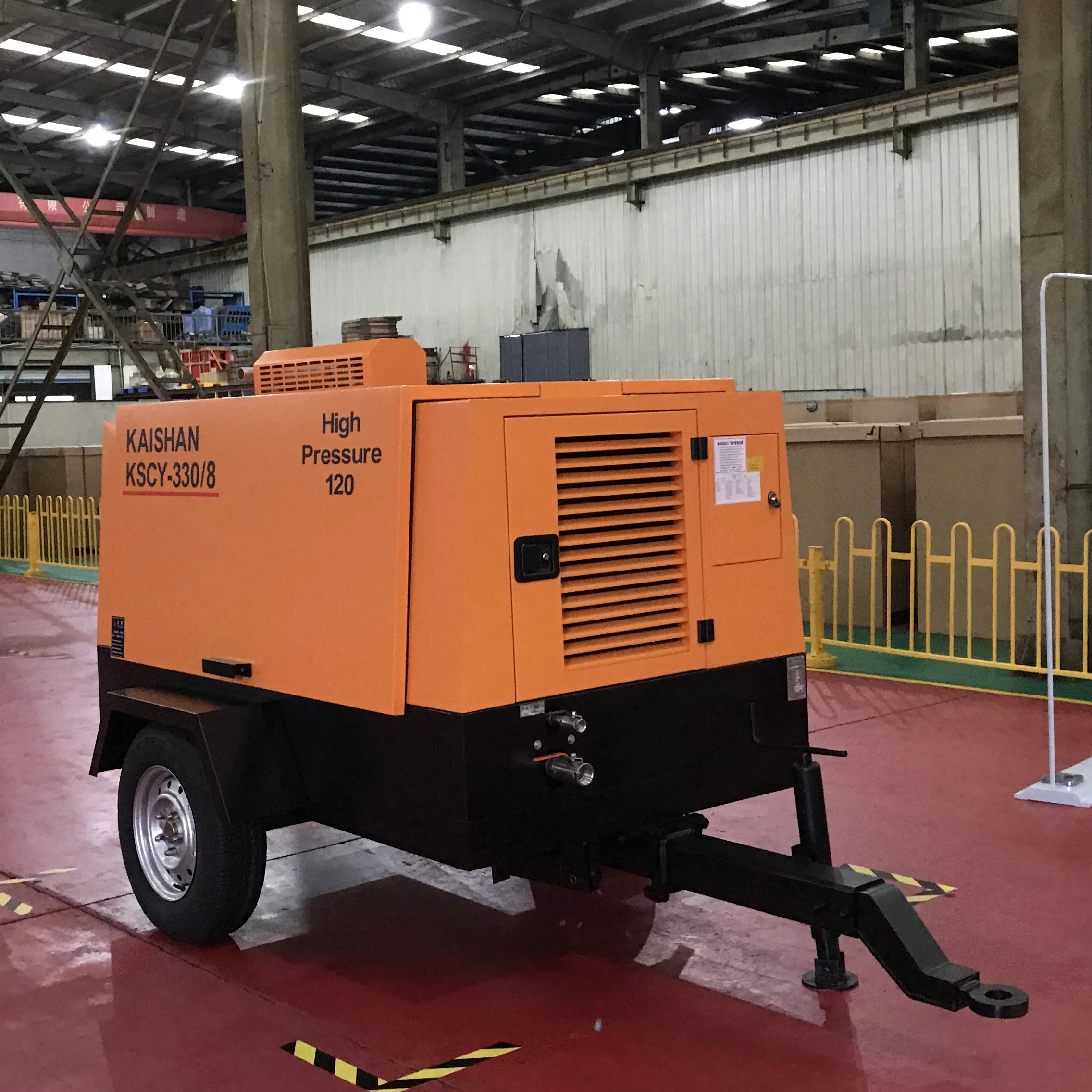 中国名牌柴油发动机便携式螺杆空气压缩机高压 kscy-330/8