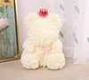 40cm valantine's day gifts Simulation Soap Rose Bear collection with crown