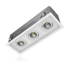 2019 New Rectangle 3 heads LED COB Grille Downlight