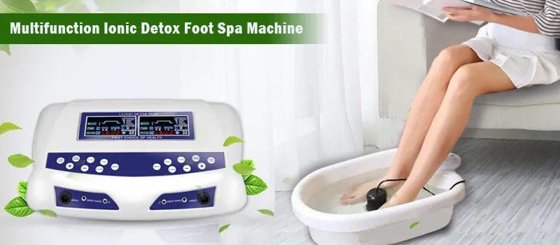 HK-805D LCD Professional Dual Ion Detox Ionic Foot Bath Spa Clean Machine