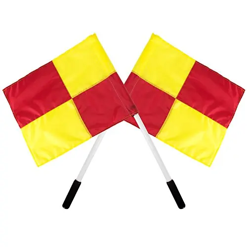 Wholesale Custom Sports Match Linesman Flags Soccer Hand Signal Referee